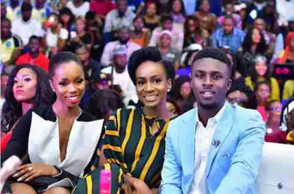 #BBNaija: Cute Photo Of Lolu, Anto And Bambam At BBNaija Finale